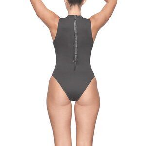 SKIMS Swim Sleeveless One Piece Gunmetal 4X